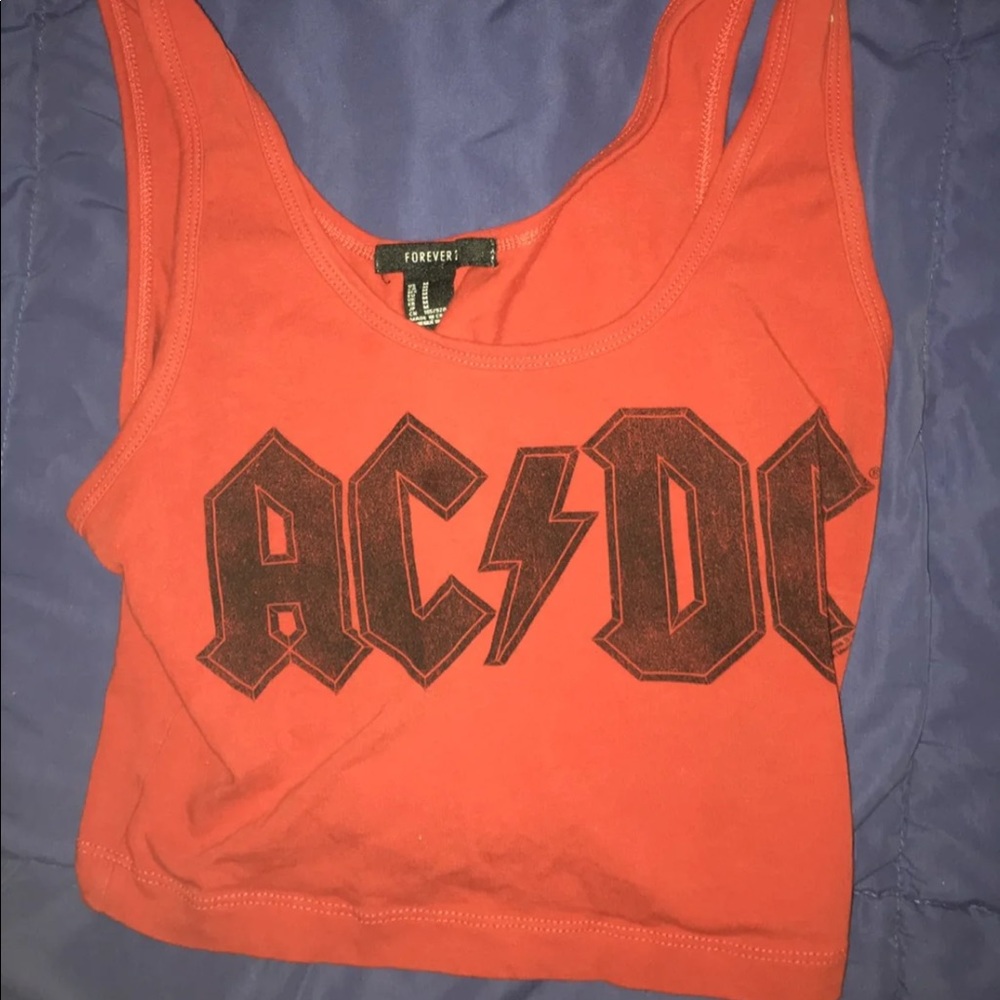 ac/dc cami crop top - size medium - Picture 2 of 4